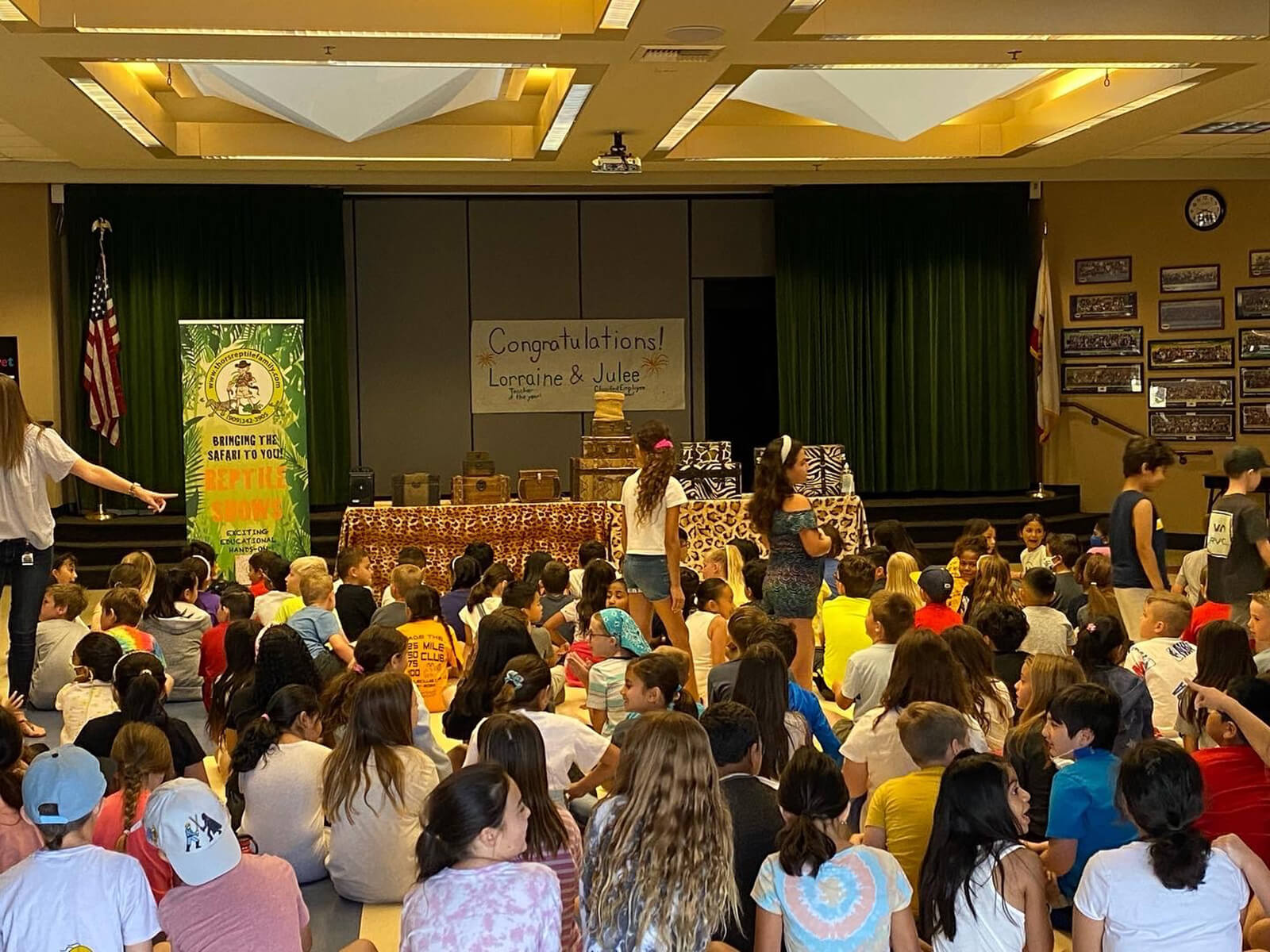 Thor´s Repltile Family show school assembly gallery